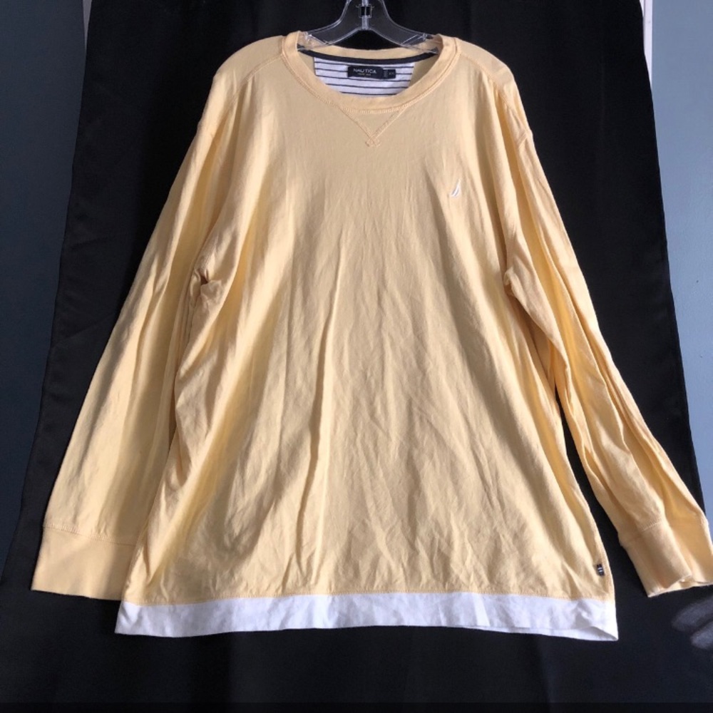 Yellow nautica long sleeve shirt